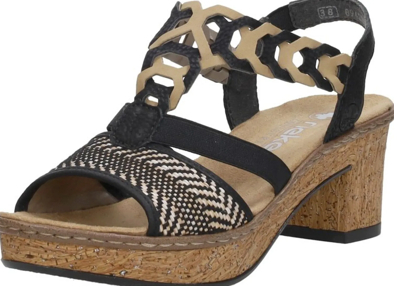 Rieker Gekleed Zwart Discount