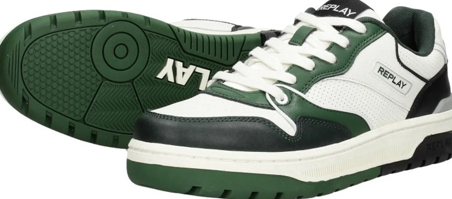 Replay Gemini Perforated Groen Fashion