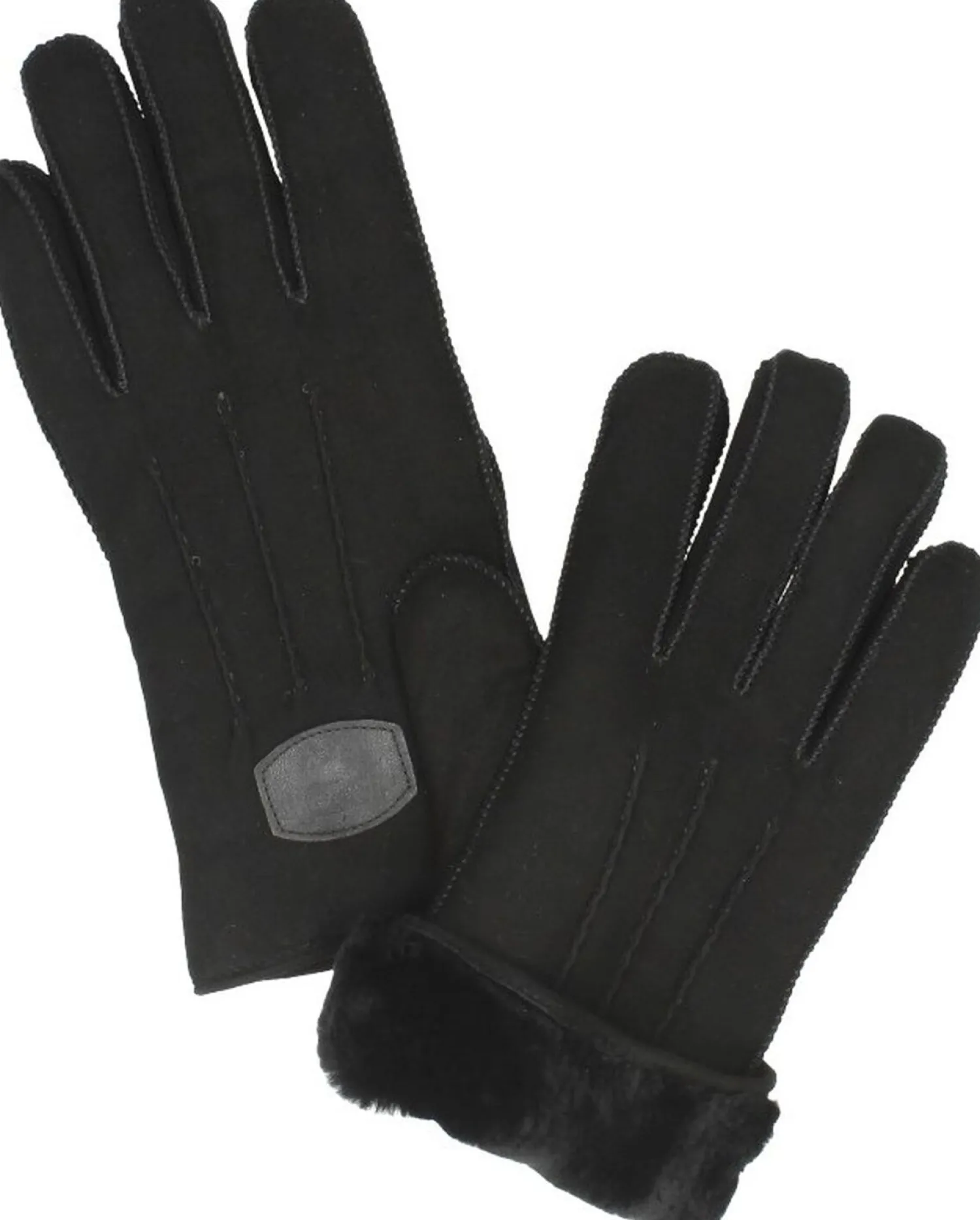 Warmbat Gloves Men Suede Zwart Fashion