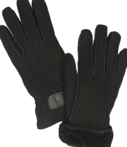 Warmbat Gloves Suede Women Zwart Discount