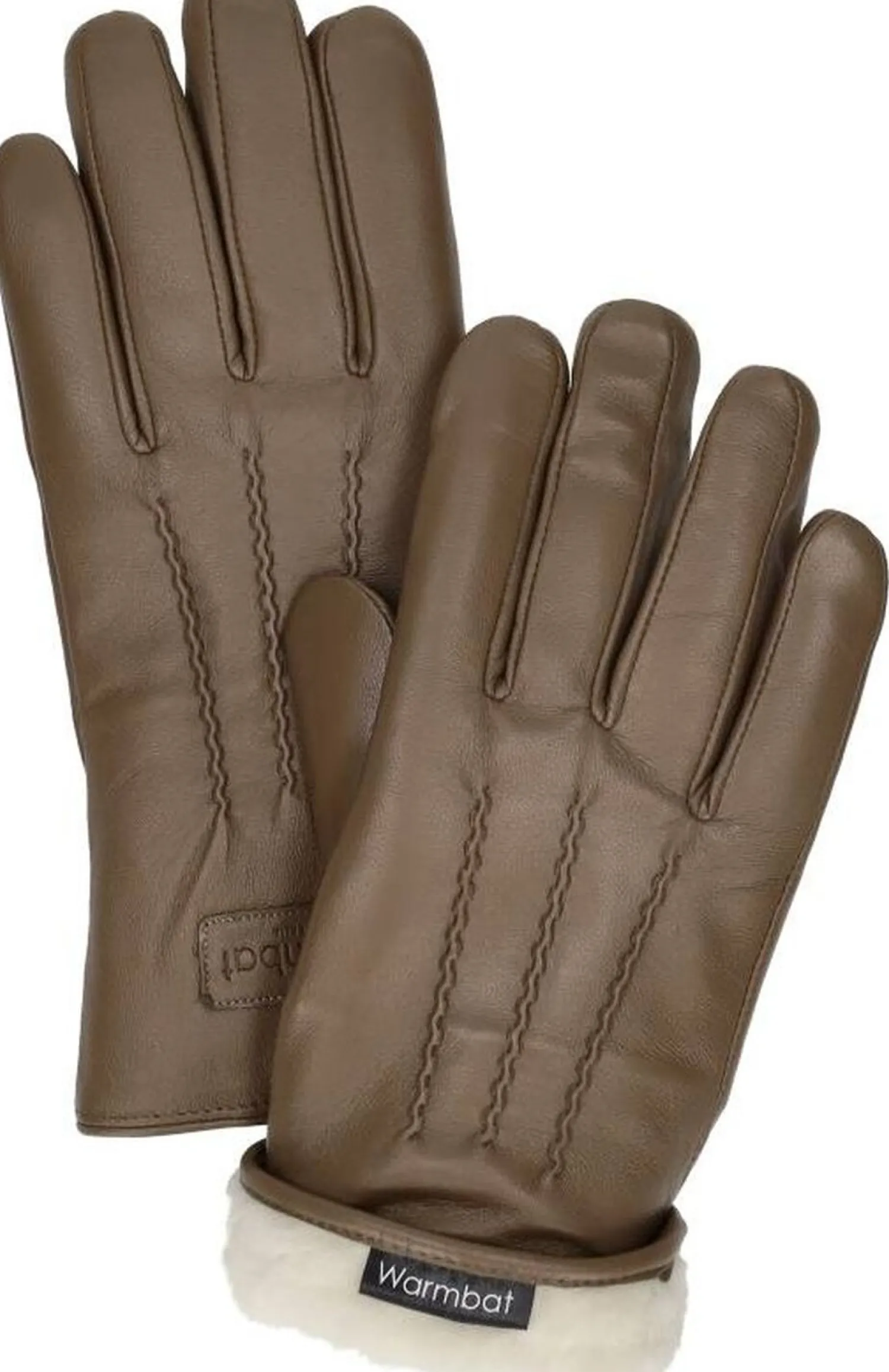 Warmbat Gloves Women Leather Taupe Outlet