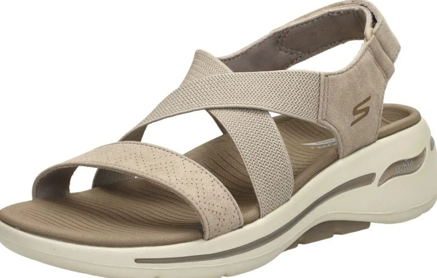Skechers Go Walk Arch Fit Taupe Clearance