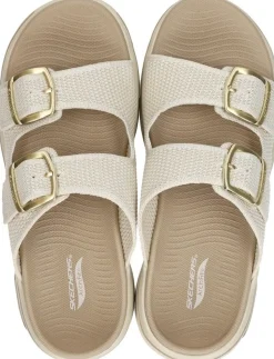 Skechers Go Walk Arch Fit 2.0 Sandal Beige Clearance
