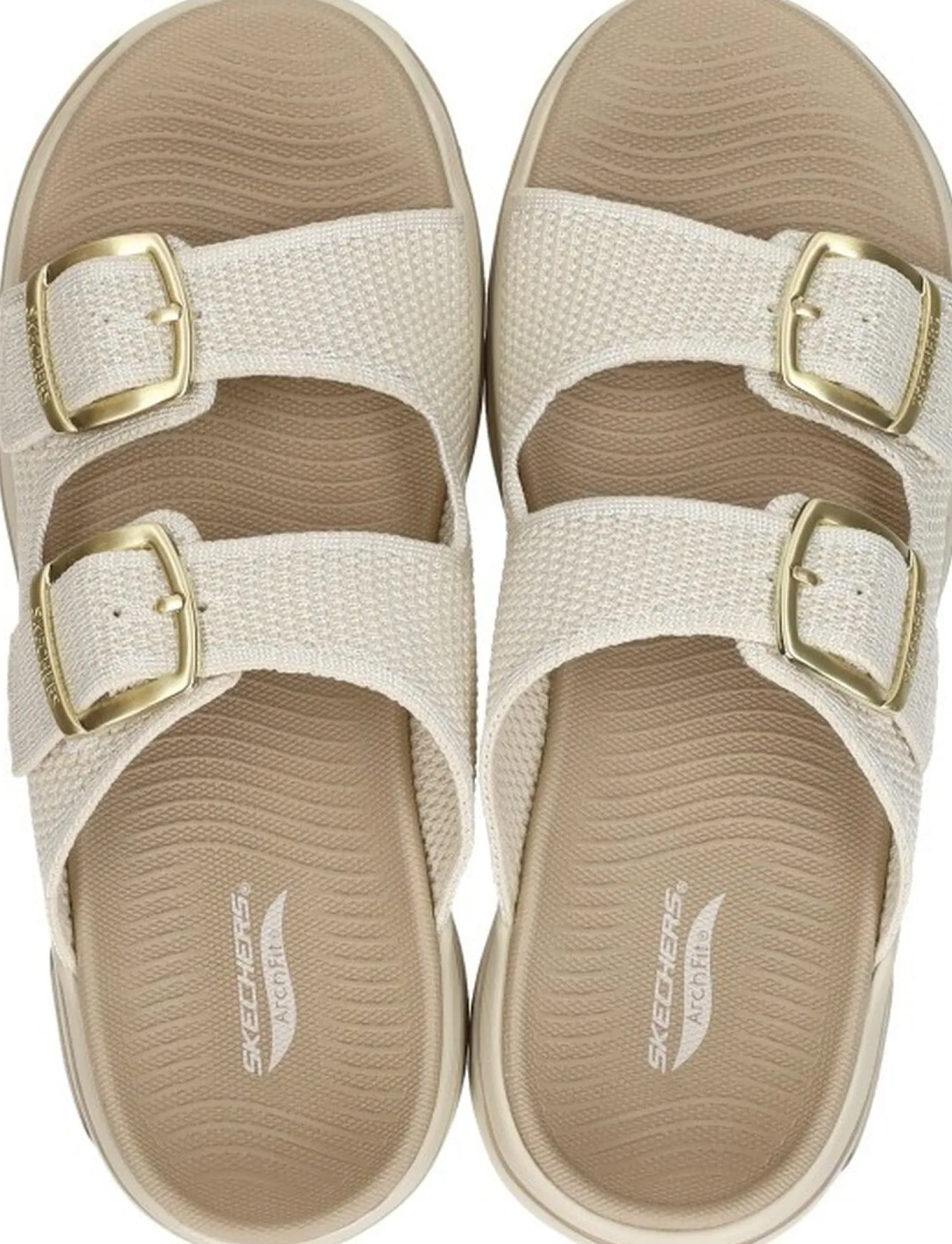 Skechers Go Walk Arch Fit 2.0 Sandal Beige Clearance