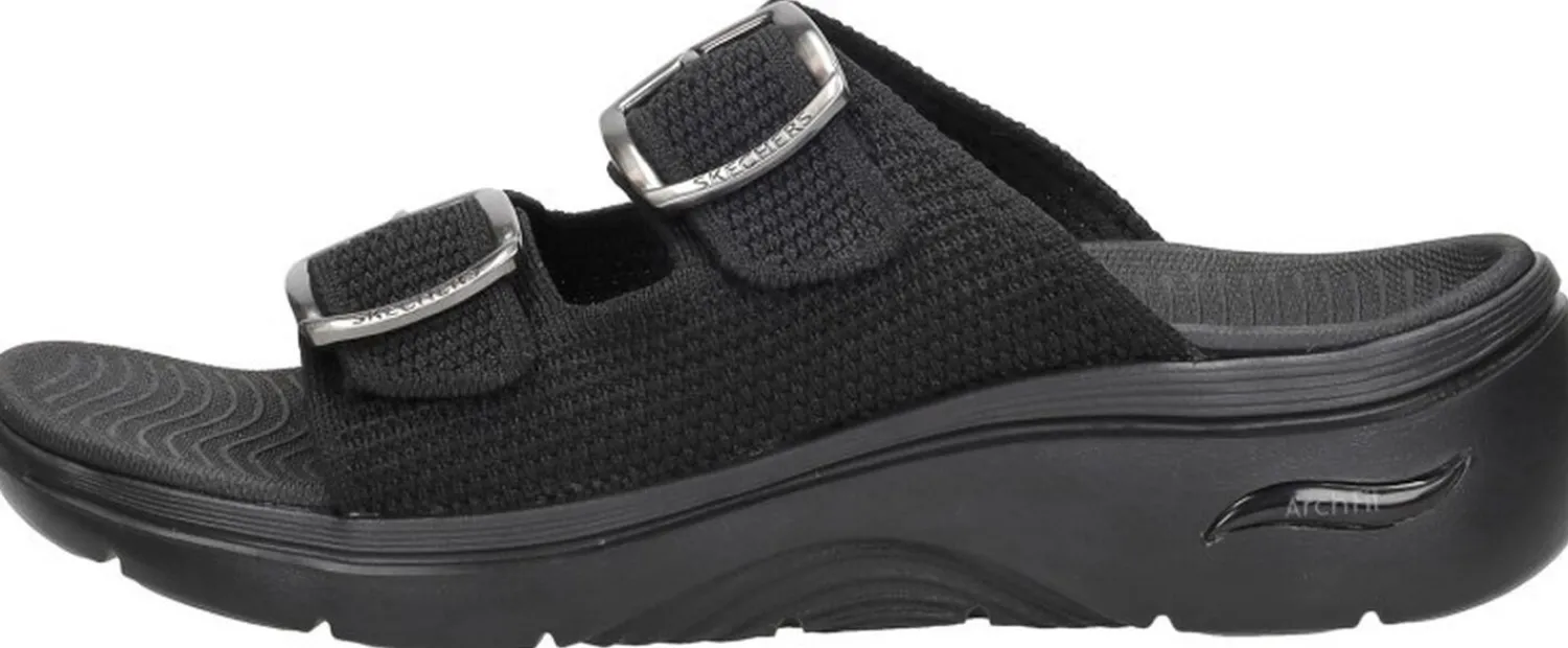 Skechers Go Walk Arch Fit 2.0 Sandal Zwart Outlet