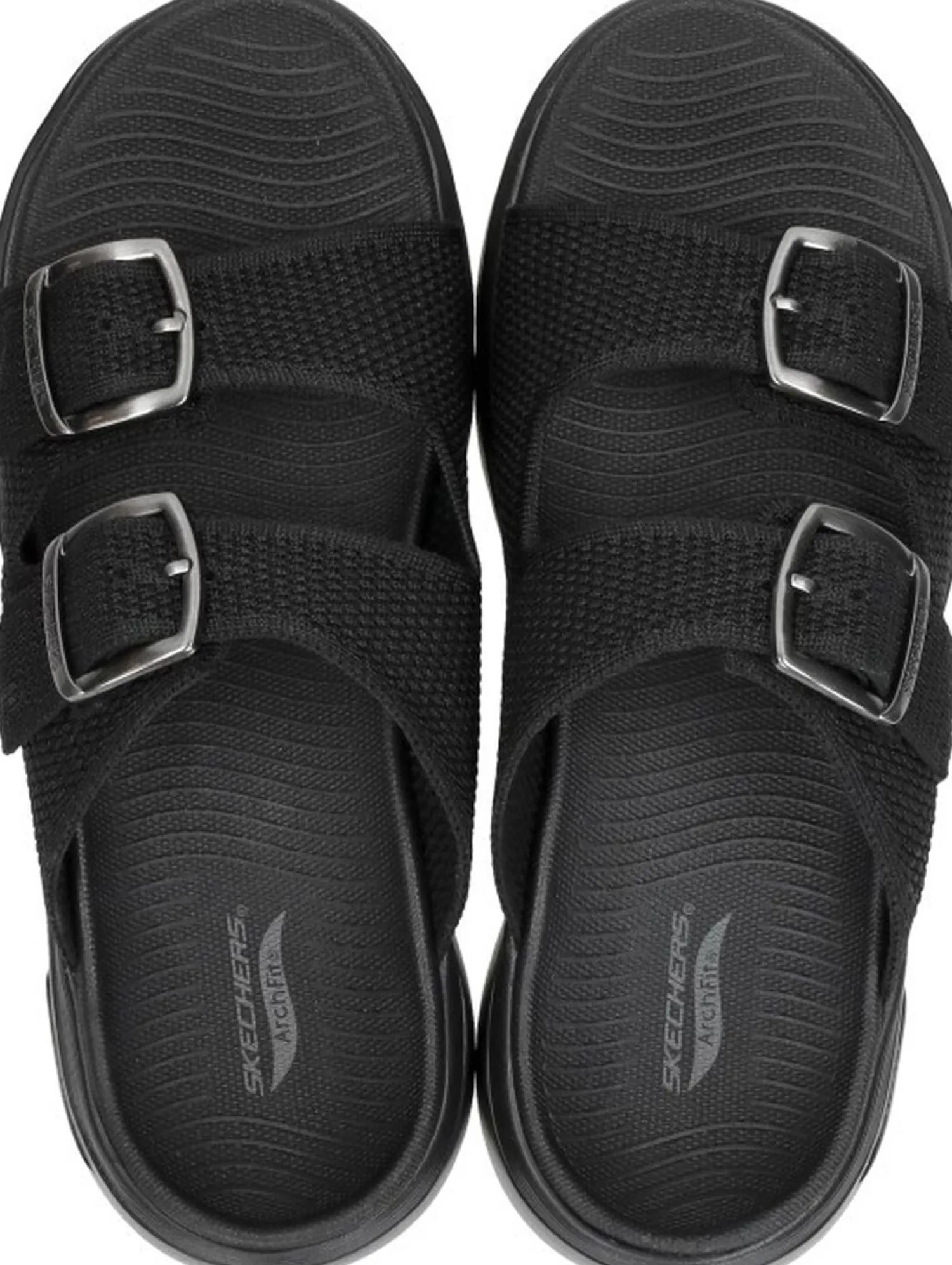 Skechers Go Walk Arch Fit 2.0 Sandal Zwart Outlet