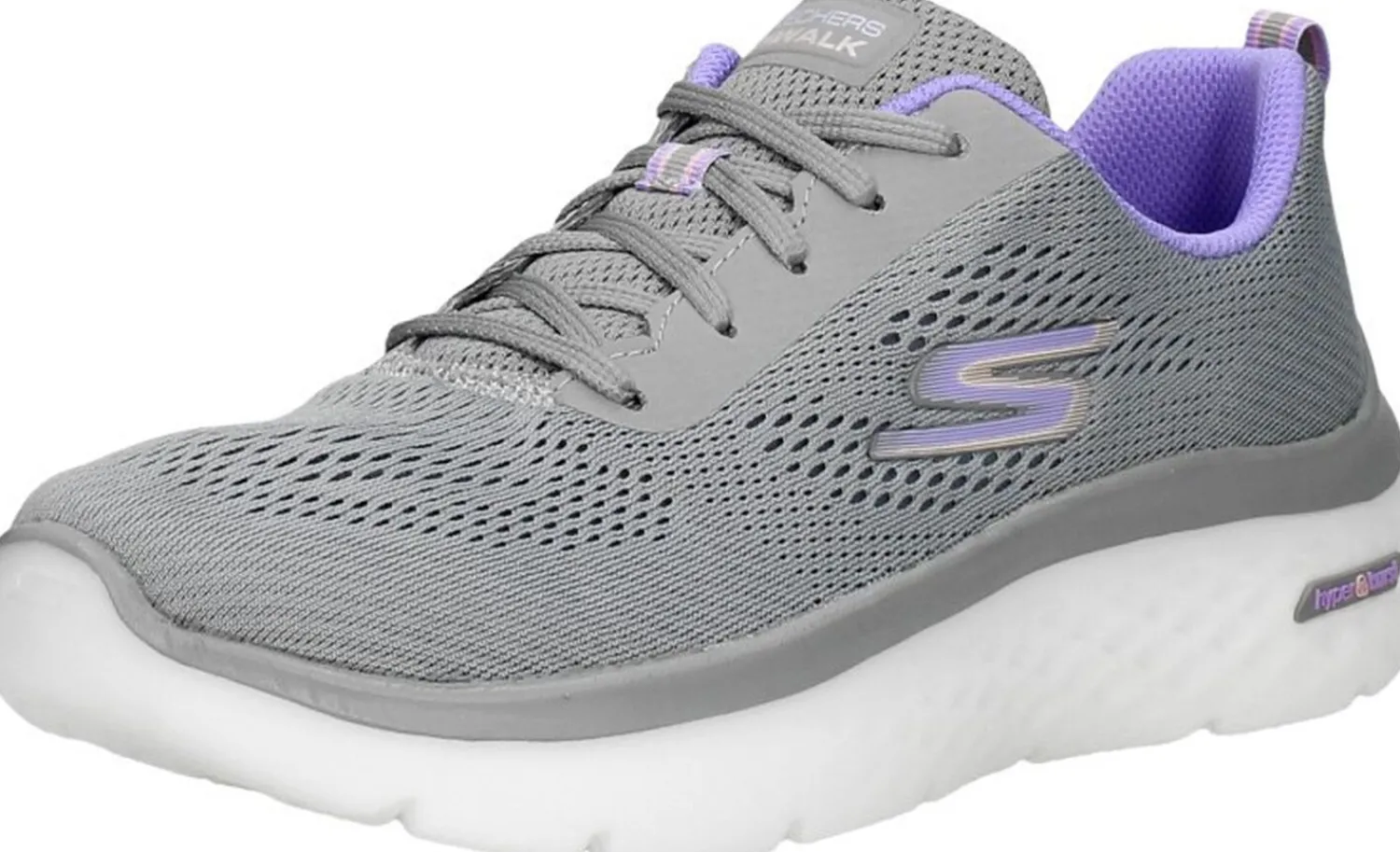 Skechers Go Walk Hyper Burst - Space Lichtgrijs Sale