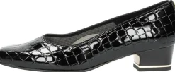 Ara Graz Cocco-Lack Zwart croco lak Hot