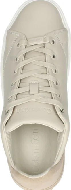 Calvin Klein Heel Cupsole Lace Up Gebroken wit Discount