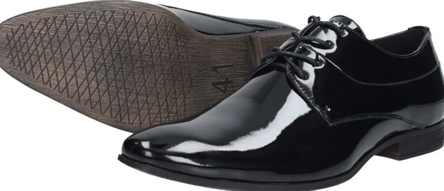 Bottesini heren lakschoenen Zwart lak Fashion