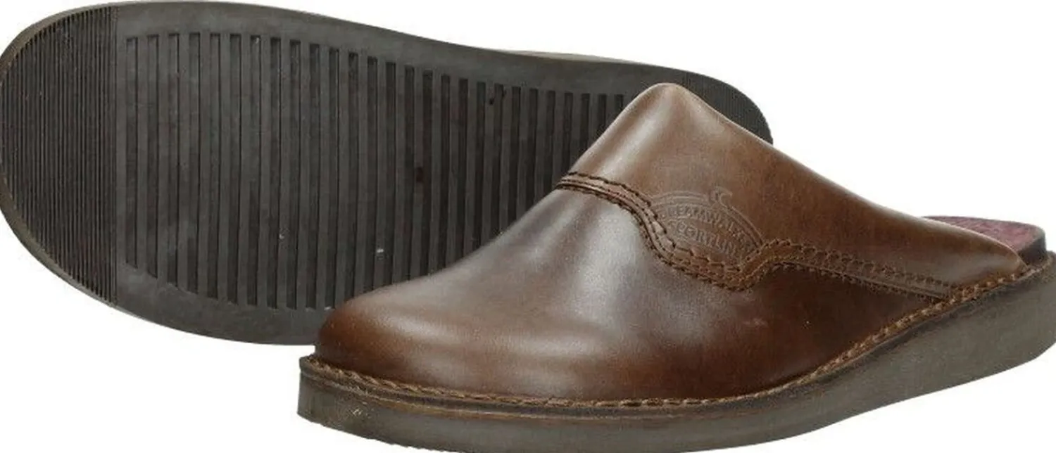 The New Shoecompany Heren muilen Donkerbruin Outlet
