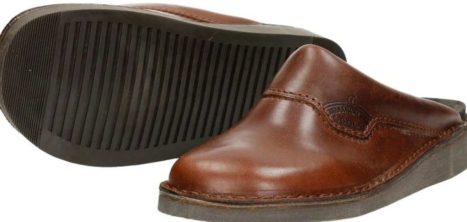 The New Shoecompany Heren muilen Donkerbruin Online