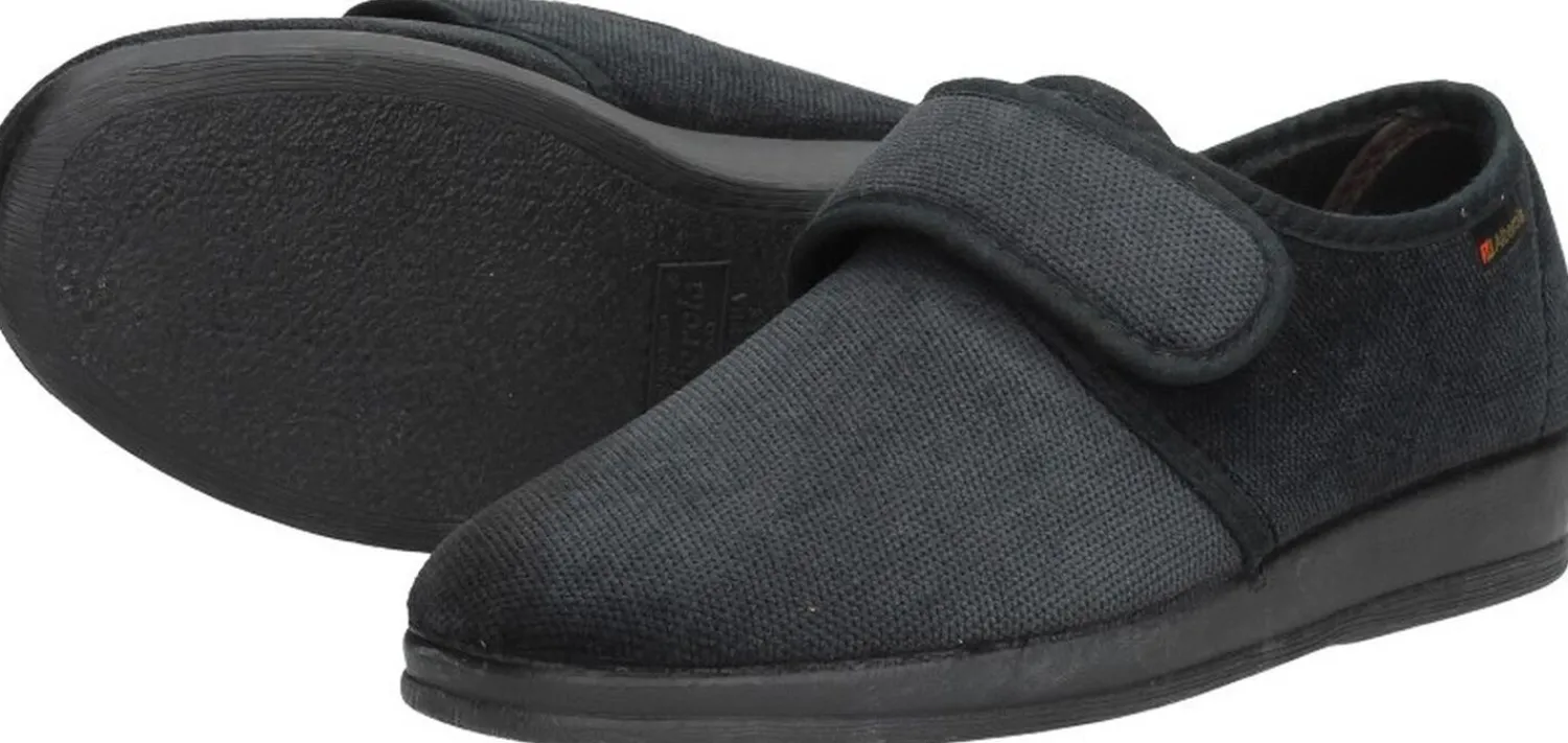 Comfort Plus Heren pantoffels Zwart Sale