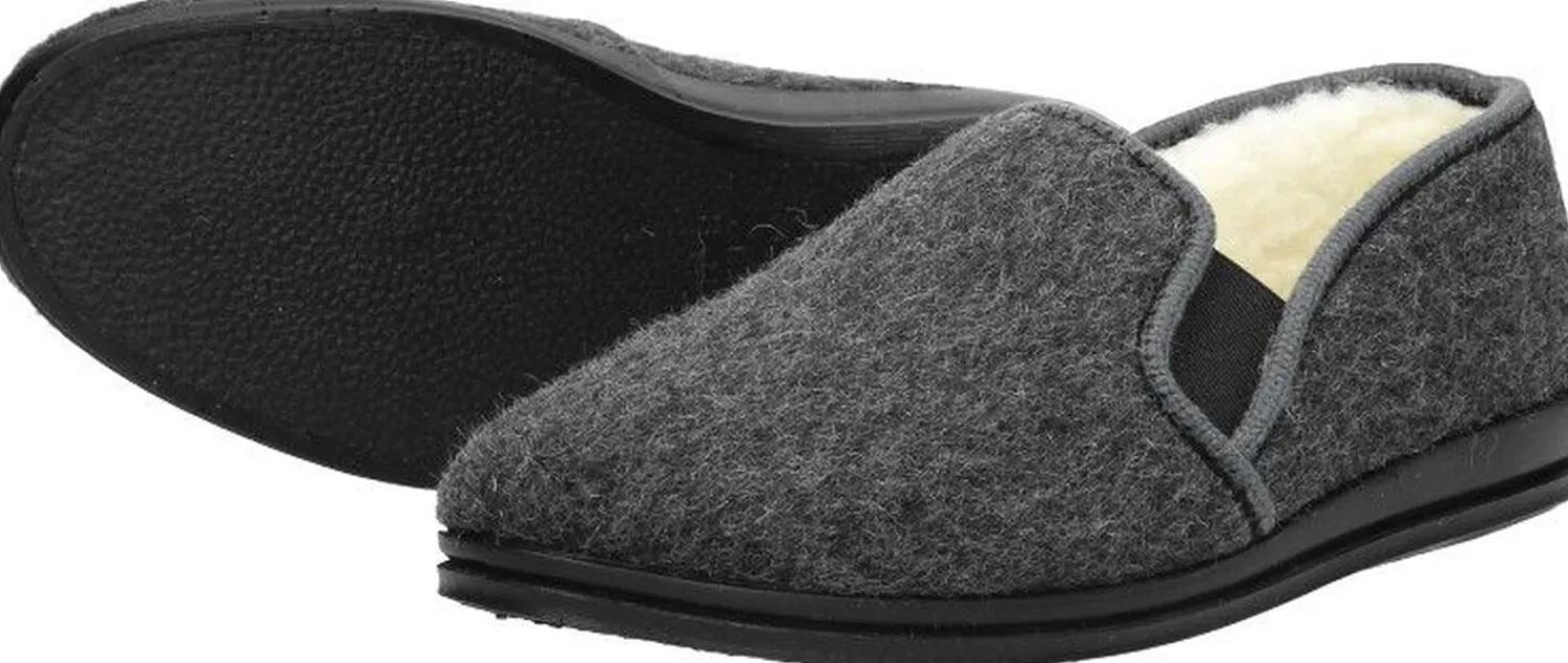 Rohde Heren pantoffels Donkergrijs Clearance