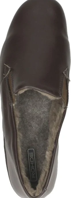 Rohde Heren pantoffels Donkerbruin New