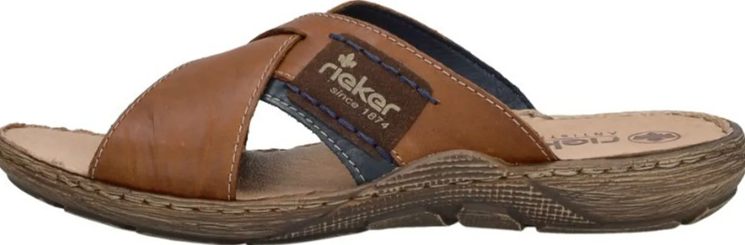 Rieker Heren slippers Cognac Best