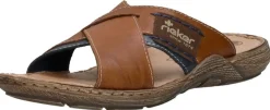 Rieker Heren slippers Cognac Best