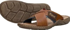 Rieker Heren slippers Cognac Best