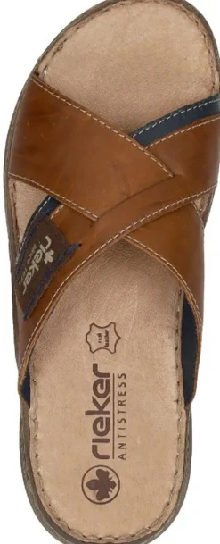 Rieker Heren slippers Cognac Best