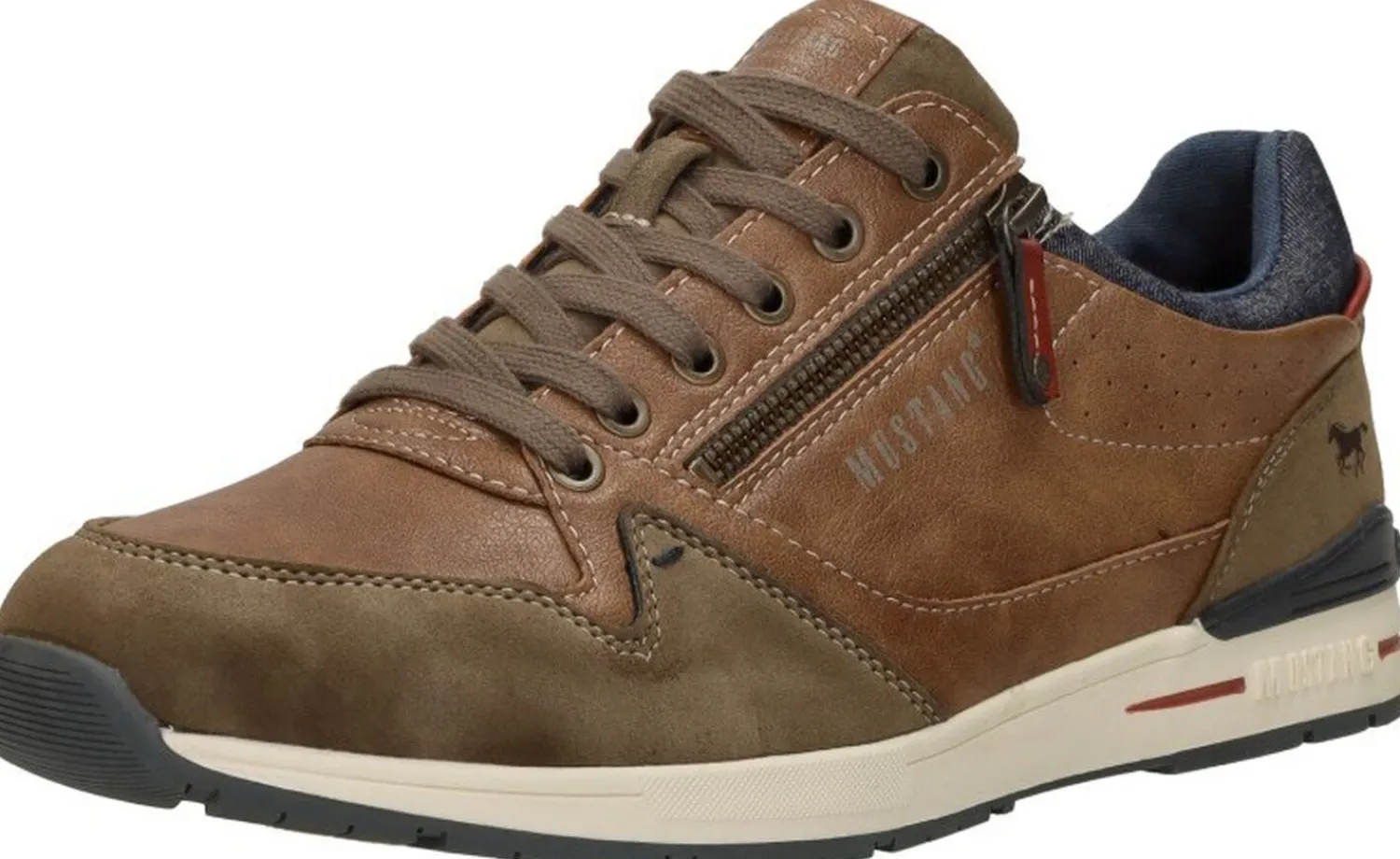 Mustang Heren sneakers Cognac Best