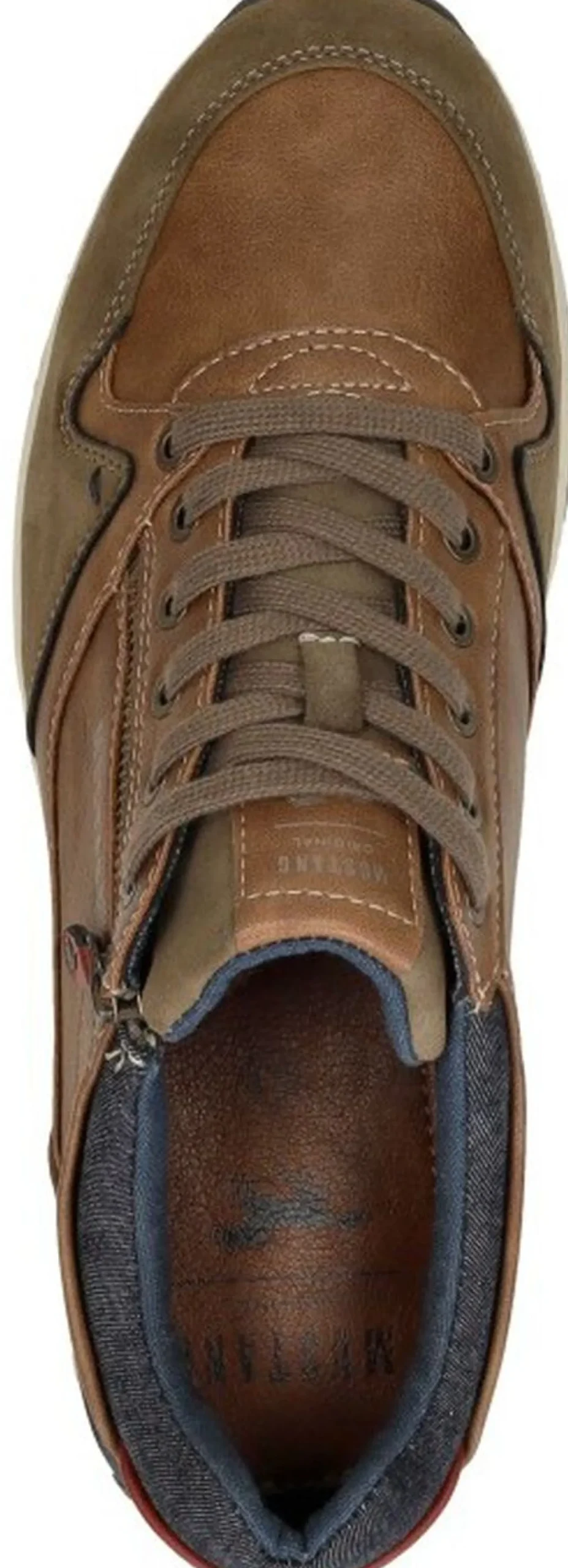 Mustang Heren sneakers Cognac Best