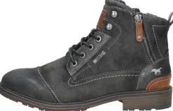 Mustang Heren veterschoenen Donkergrijs Discount