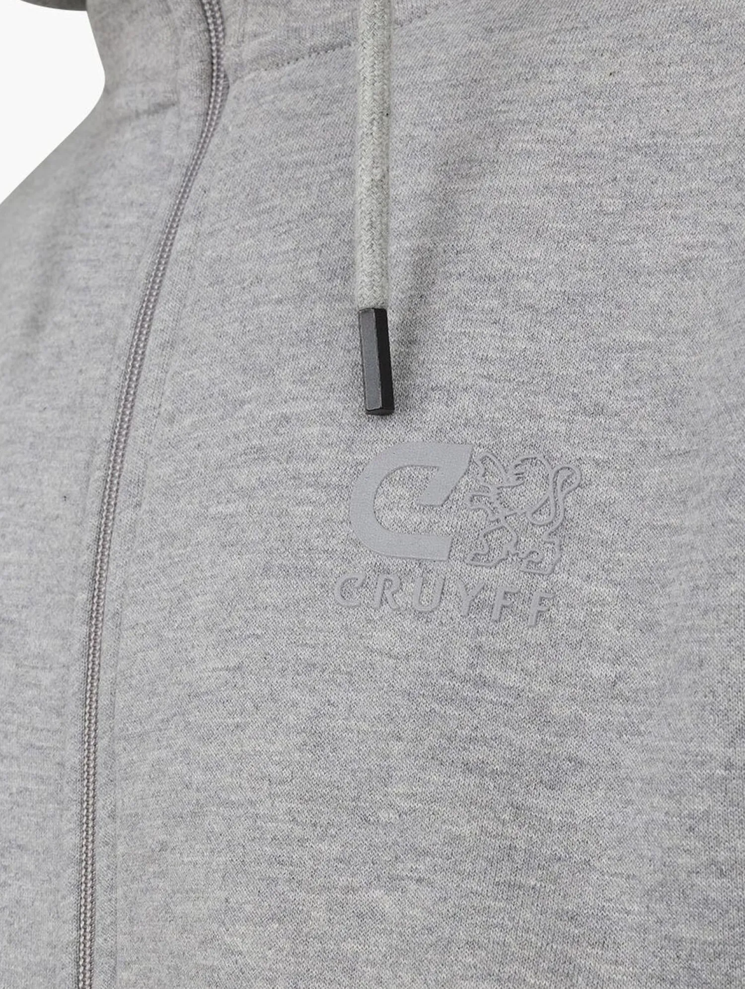 Cruyff Hernandez Zip thru Hood Lichtgrijs Clearance