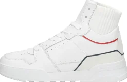 Tommy Hilfiger High Cut Seasonal Basket Sneaker Wit Hot