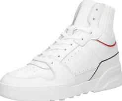 Tommy Hilfiger High Cut Seasonal Basket Sneaker Wit Hot