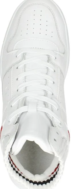 Tommy Hilfiger High Cut Seasonal Basket Sneaker Wit Hot