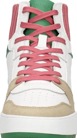 Tommy Hilfiger High Cut Seasonal Basket Sneaker Wit Hot