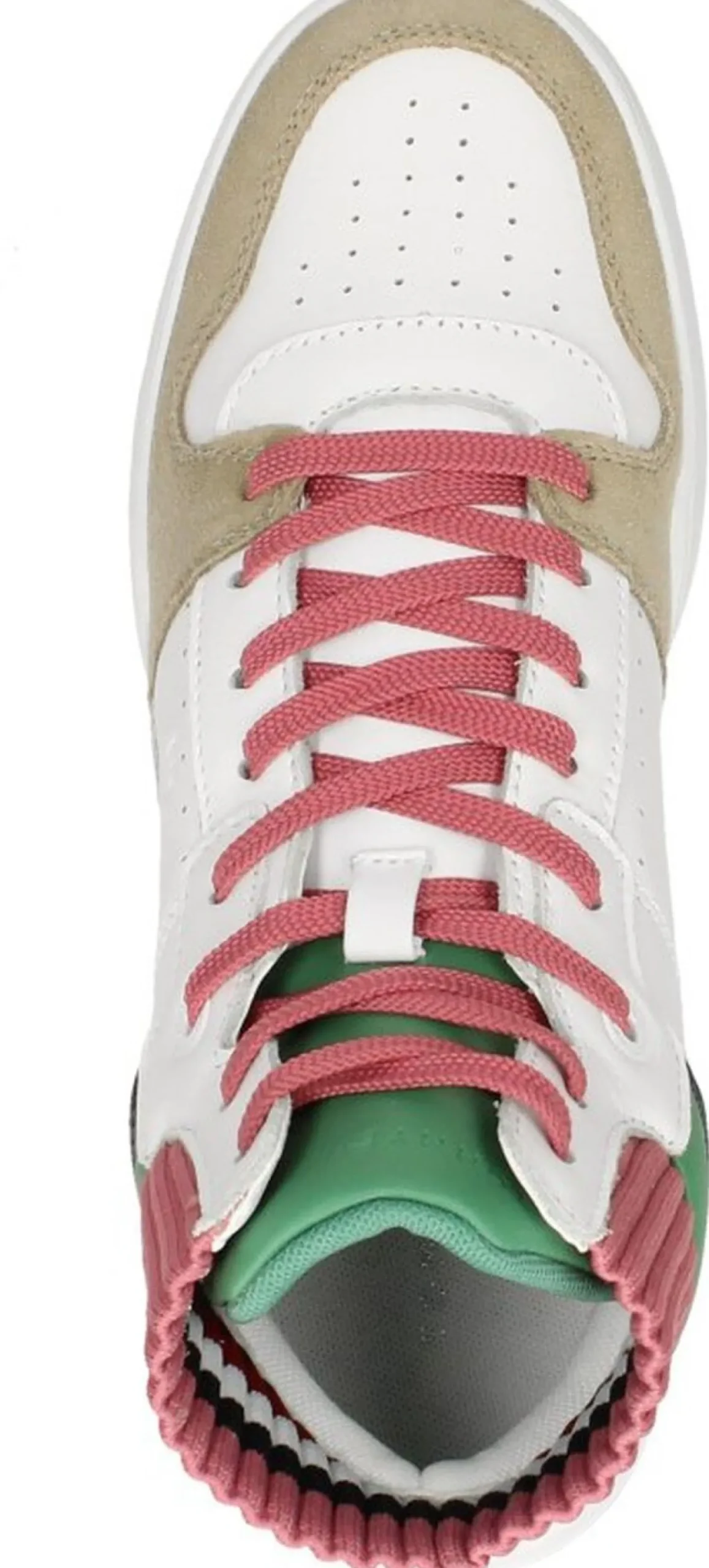 Tommy Hilfiger High Cut Seasonal Basket Sneaker Wit Hot