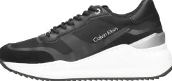 Calvin Klein Internal Wedge Lace Up-Nylon Mix Zwart Outlet