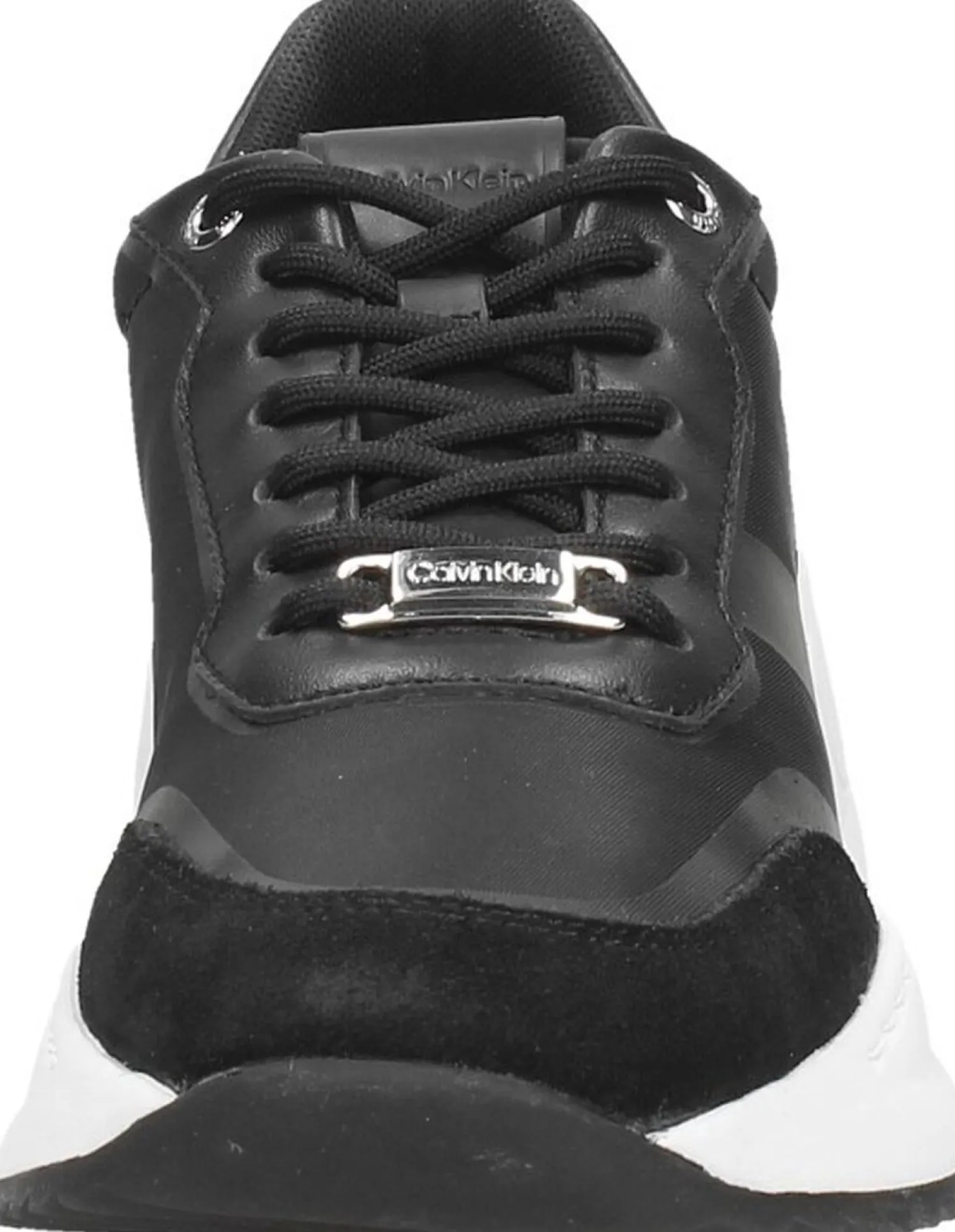 Calvin Klein Internal Wedge Lace Up-Nylon Mix Zwart Outlet