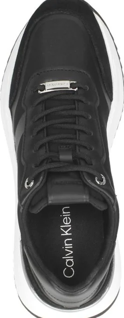 Calvin Klein Internal Wedge Lace Up-Nylon Mix Zwart Outlet