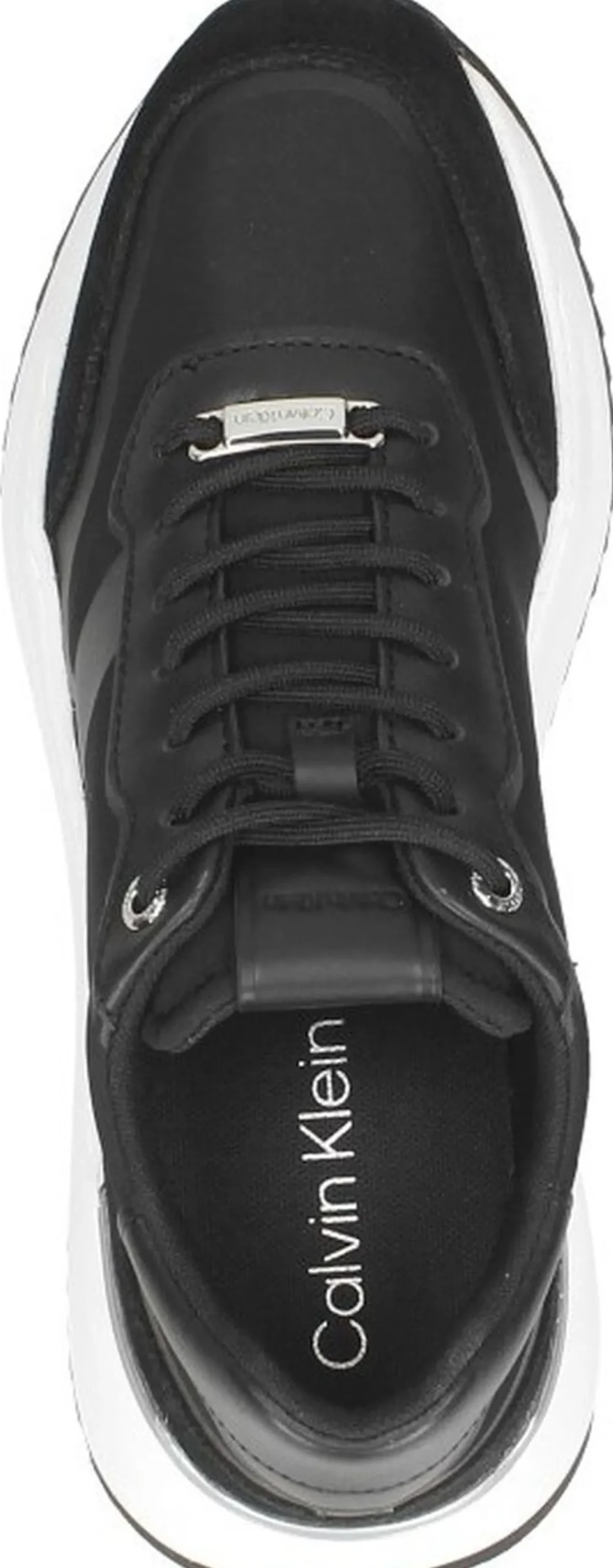 Calvin Klein Internal Wedge Lace Up-Nylon Mix Zwart Outlet