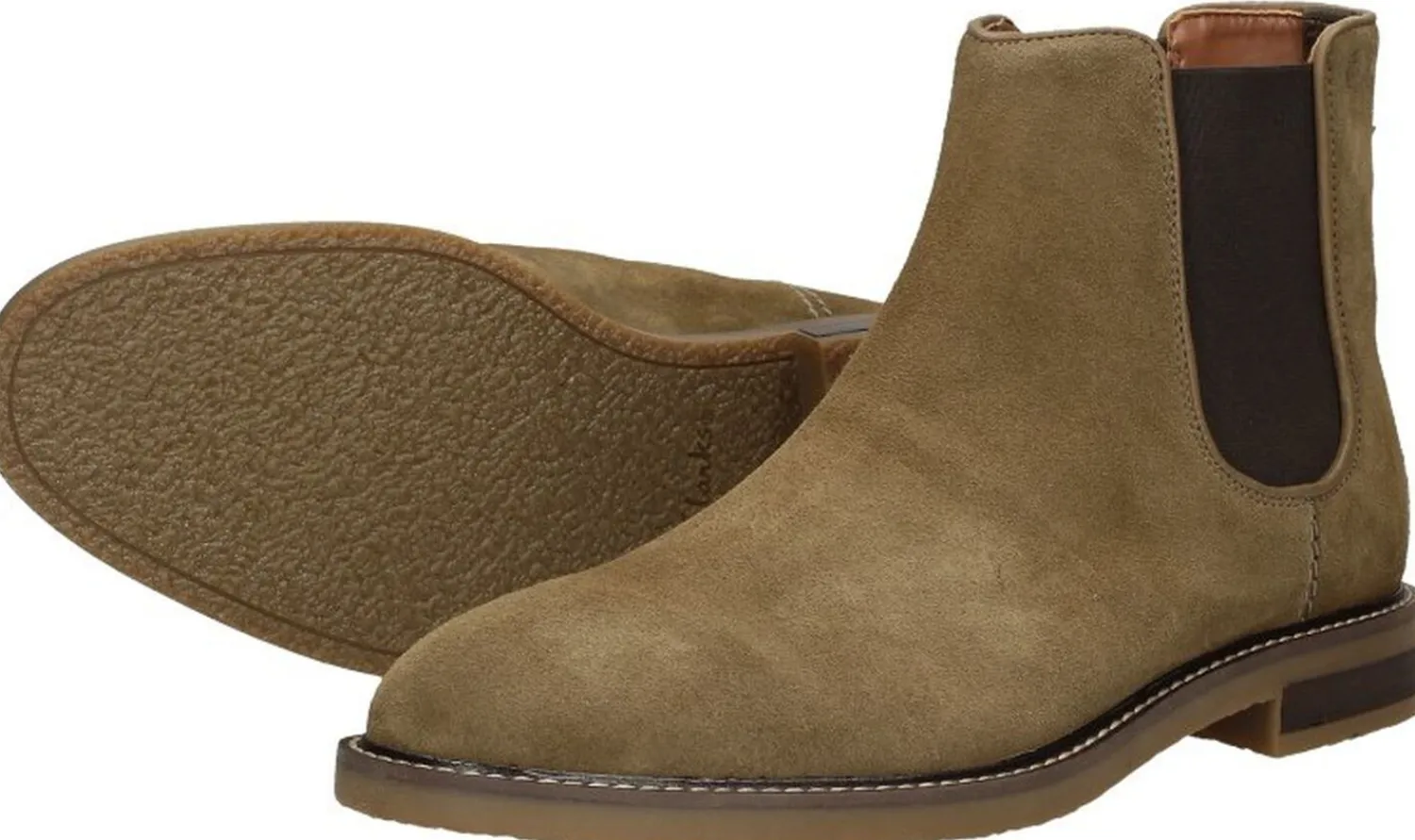 Clarks Jaxen Chelsea Taupe New