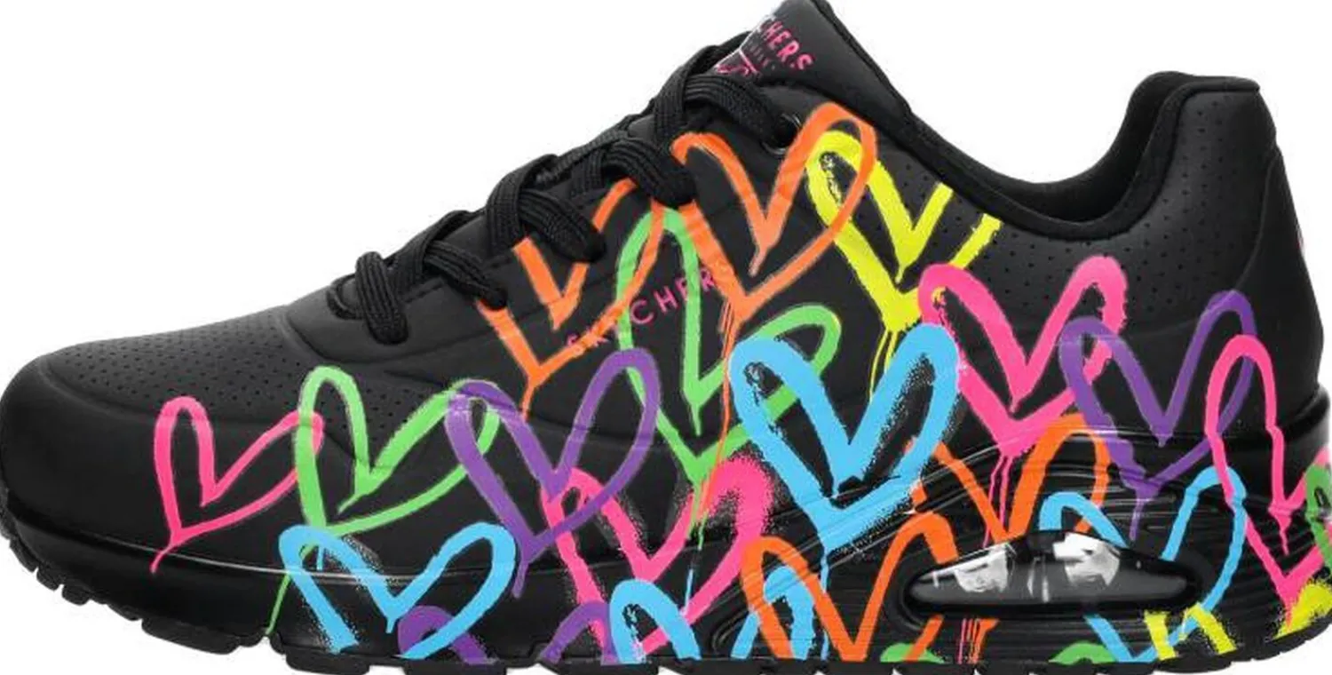 Skechers Jgoldcrown: Uno - Highlight Love Zwart Sale