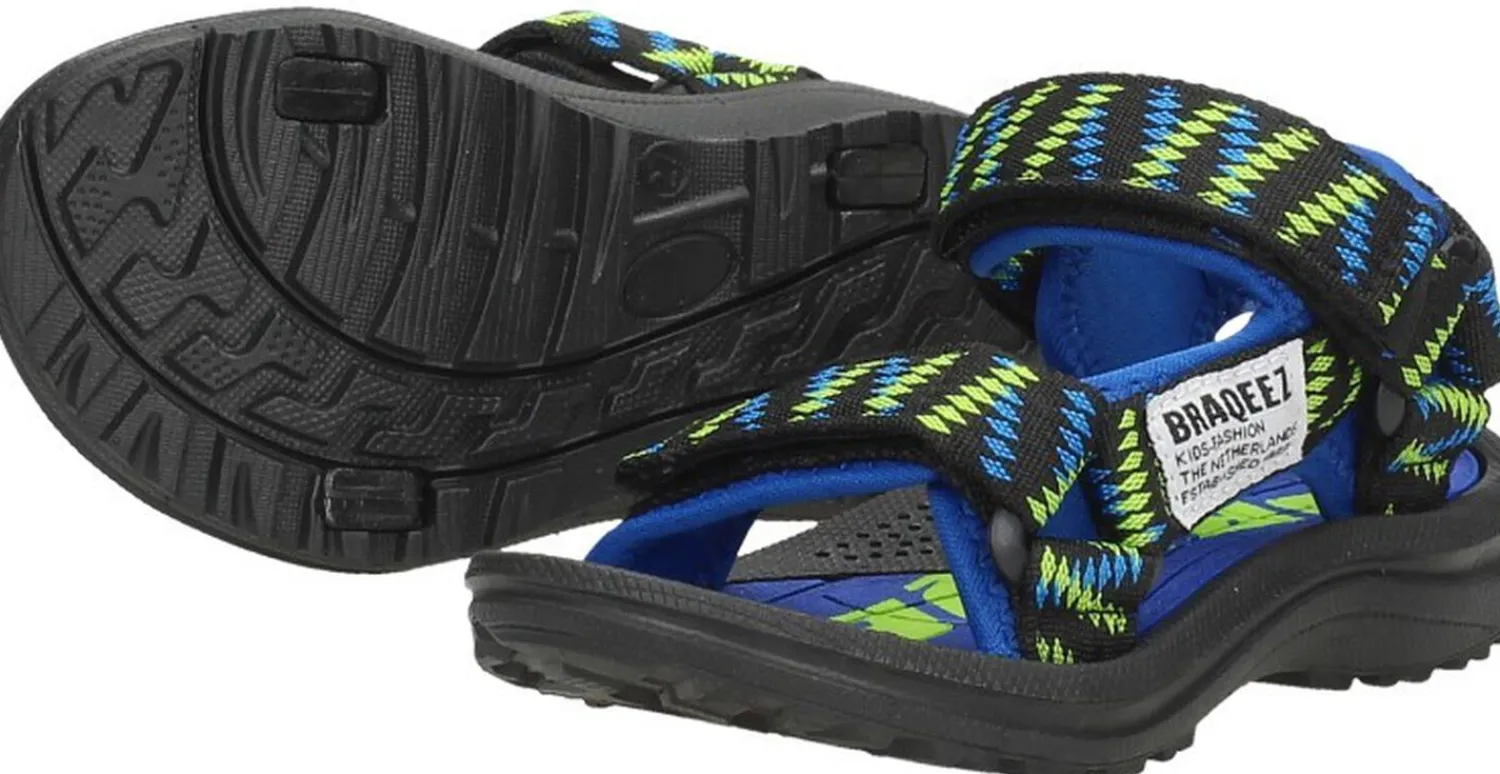 Braqeez Jongens Sandalen Blauw Clearance