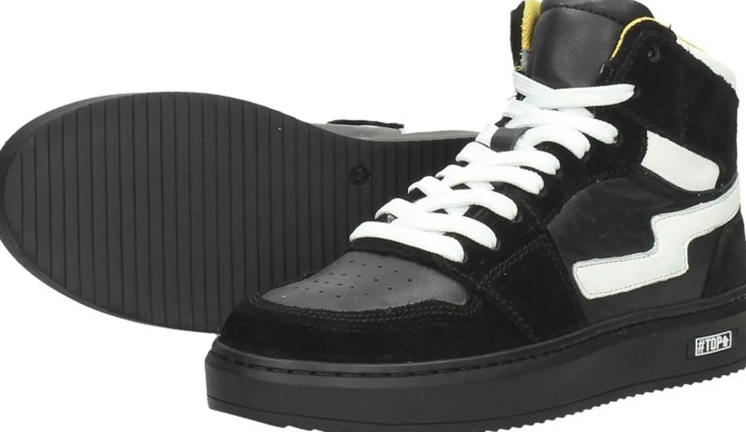 Sub55 Jongens veterschoenen Zwart Clearance