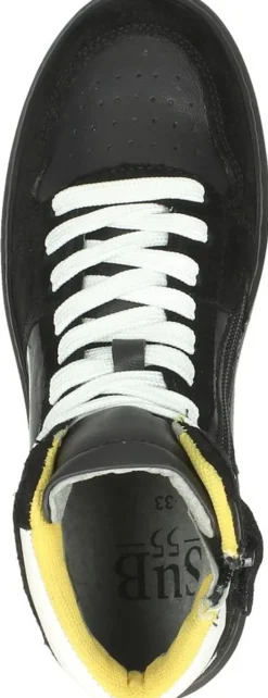 Sub55 Jongens veterschoenen Zwart Clearance