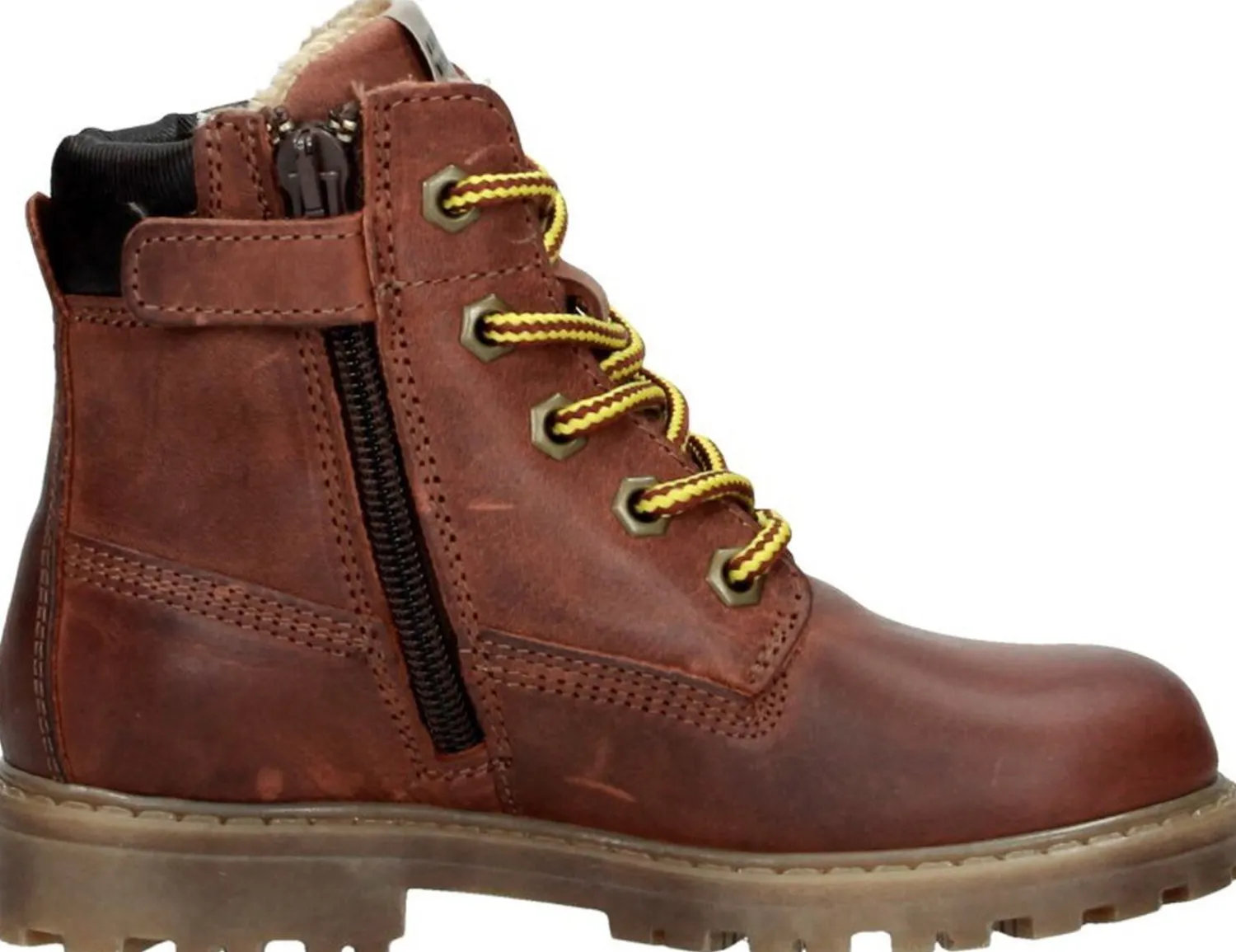 Develab Jongens veterschoenen Cognac Online