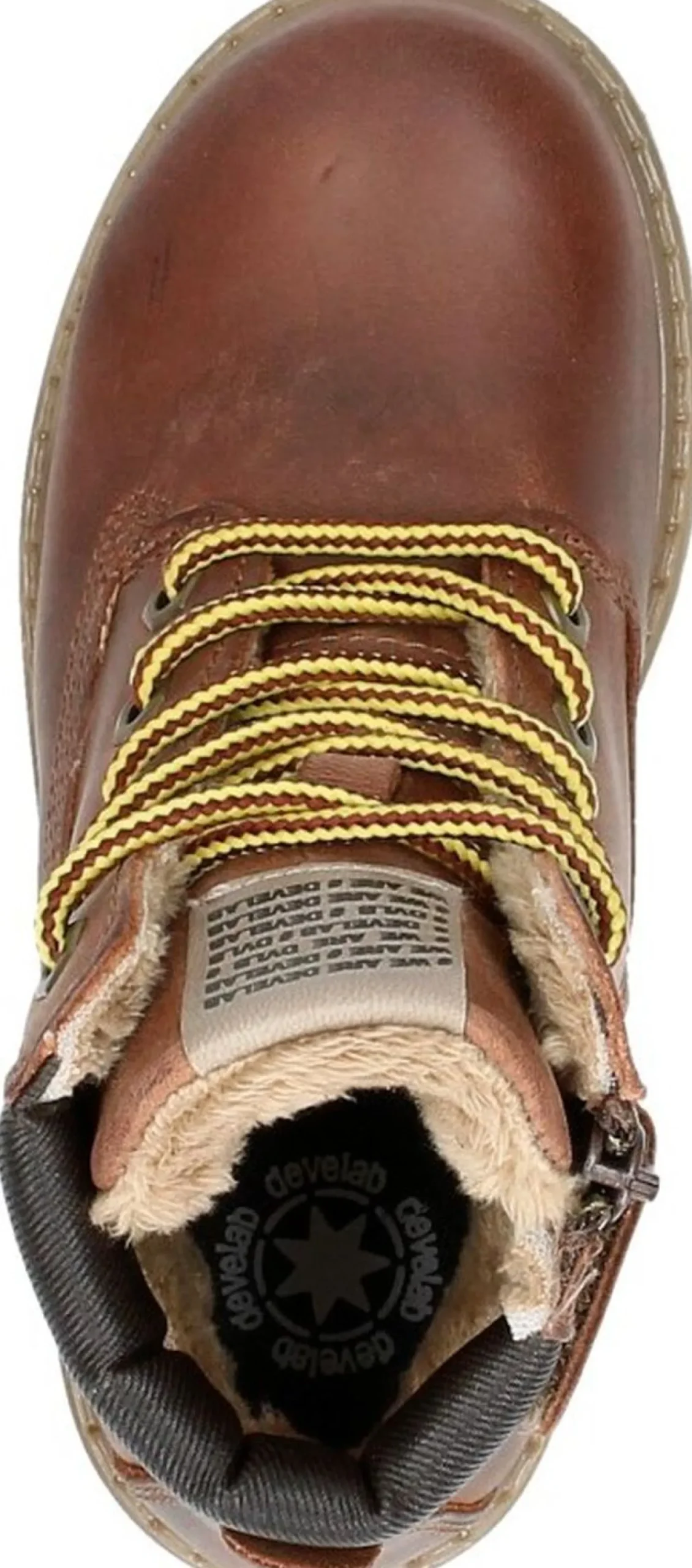 Develab Jongens veterschoenen Cognac Online