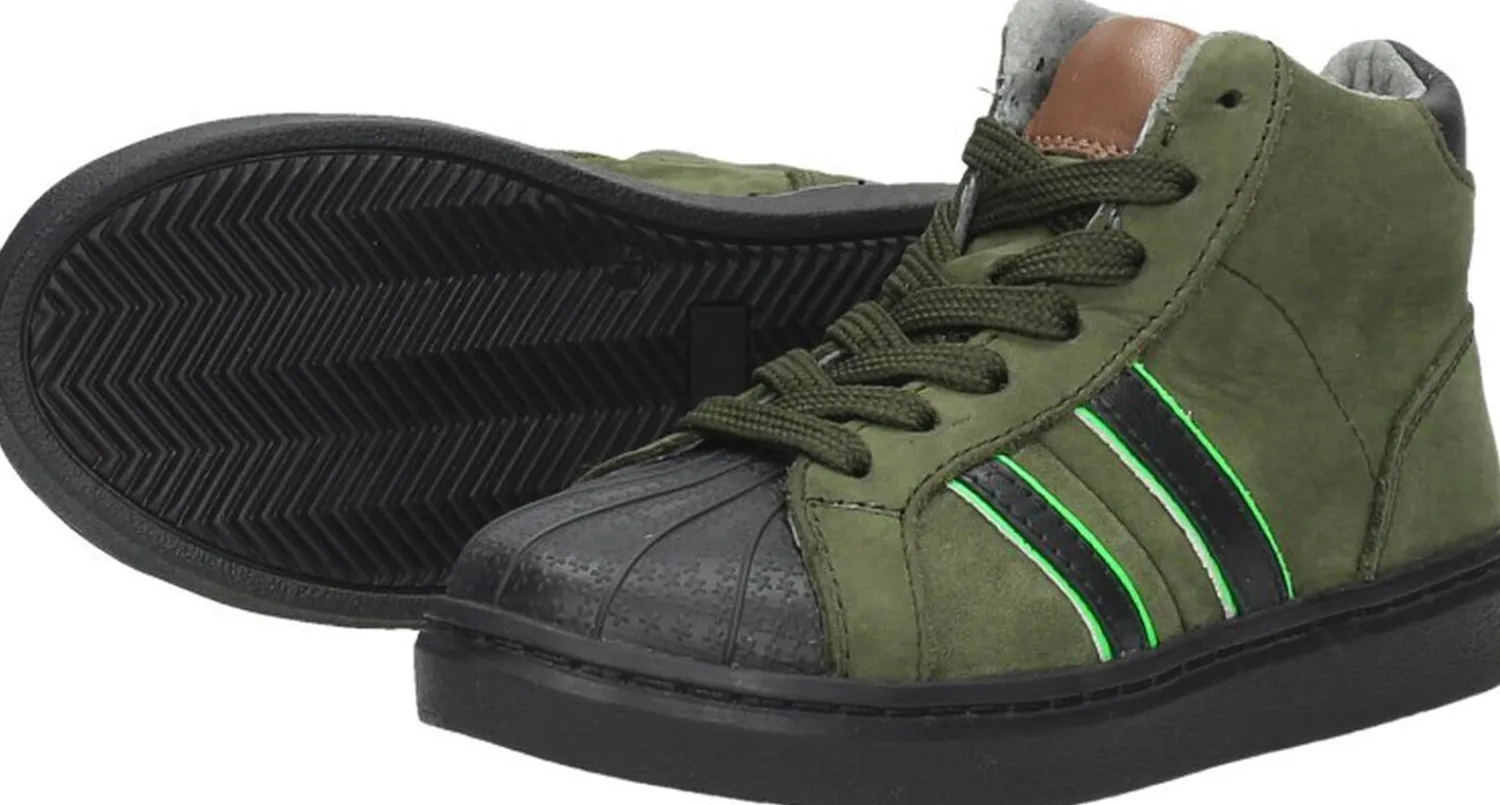 Keq Jongens veterschoenen Groen Hot