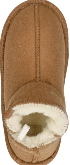 Apollo Kids Home Boots Suede Cognac New