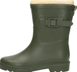 Xq Footwear Kids Rubber Rain Boots Fur Groen Outlet