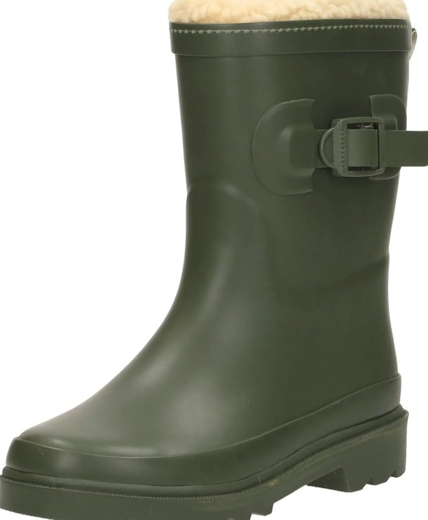 Xq Footwear Kids Rubber Rain Boots Fur Groen Outlet