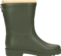 Xq Footwear Kids Rubber Rain Boots Fur Groen Outlet