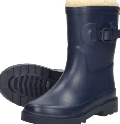 Xq Footwear Kids Rubber Rain Boots Fur Blauw New