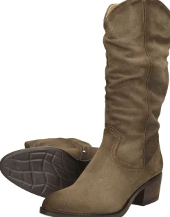 Aqa Kuit Laarzen Taupe Fashion